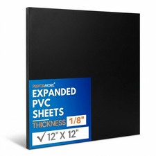 - Expanded PVC Sheet - Lightweight Rigid Foam - 3mm 1/8 inch - 12 x 12 inch...