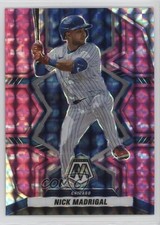 2022 Panini Mosaic Pink Camo Mosaic Prizm Nick Madrigal #128 k2y