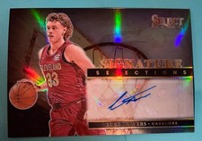Panini Select 2024-25 Signature Selections Luke Travers Cavaliers Prizm Auto