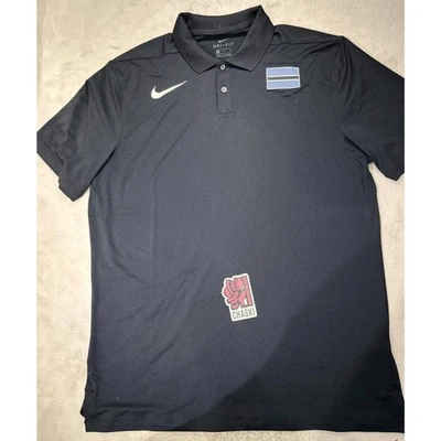 Nike Botswana Blue Pullover Olympic Dri-Fit Shirt CT0744-010 black Men's medium - Image 1 of 4