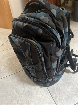 Satch Schulranzen grau blau