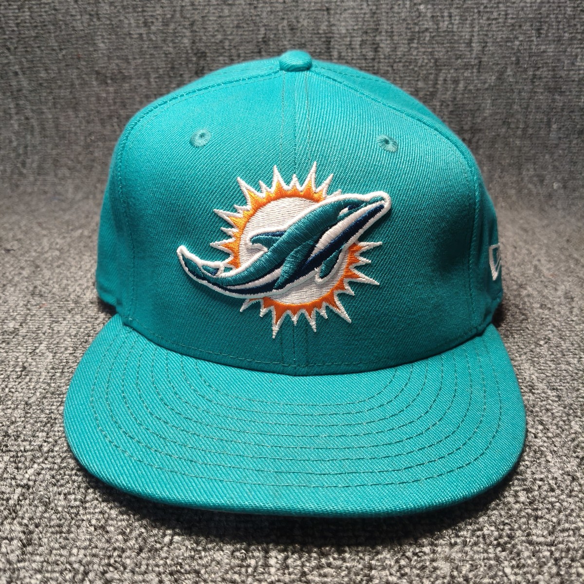 New Era Miami Dolphins NFL Teal Snapback Hat Cap Flat Brim