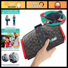 Compact Portable Backless Booster Seat - Mifold Comfort for Travel  Carpooling,