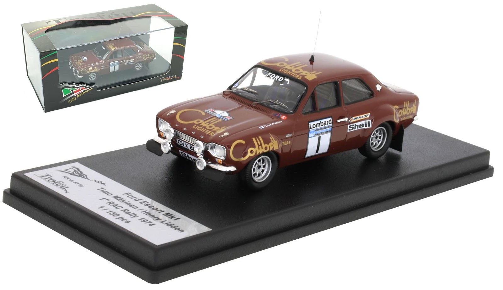 Trofeu RRUK83 Ford Escort RS 1600 MK I #1 1st RAC 1974 - Timo Makinen 1/43 Scale