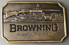 Plaque Ceinturon Browning Finest In The Field, Fusil, Militaria
