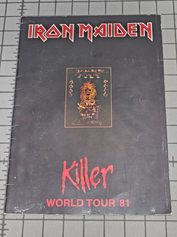 1981 Iron Maiden Killer World Tour Program Booklet