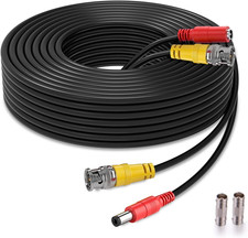 BNC Cable 150Ft All-In-One Siamese BNC Video and Power Security Camera Wire, CCT
