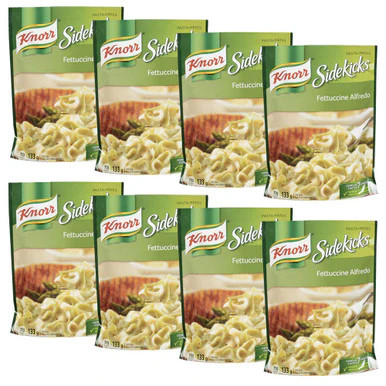 Knorr Sidekicks Fettucine Alfredo Pasta 133g/4.7oz, 8-Pack