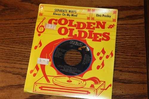 NEW VINYL 45 ELVIS PRESLEY SEPARATE WAYS SEALED WITH DISPLAY CARD NEW UNPLAYED
