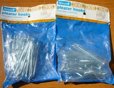 (20) Vintage 4 Prong 3" Pleater Hooks 1-3/8" Drop Curtain Drapery Hooks