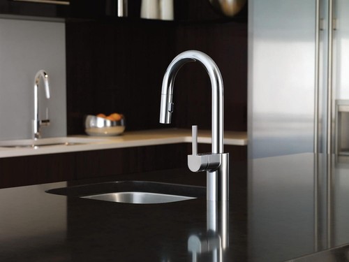 The Moen Align One Handle Pulldown Bar Faucet in Chrome 5965 - Picture 4 of 8