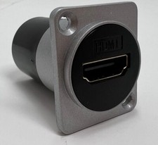 HD D-Series Chassis Panel Mount Connector Pass Through Solderless Bulkhead Cou