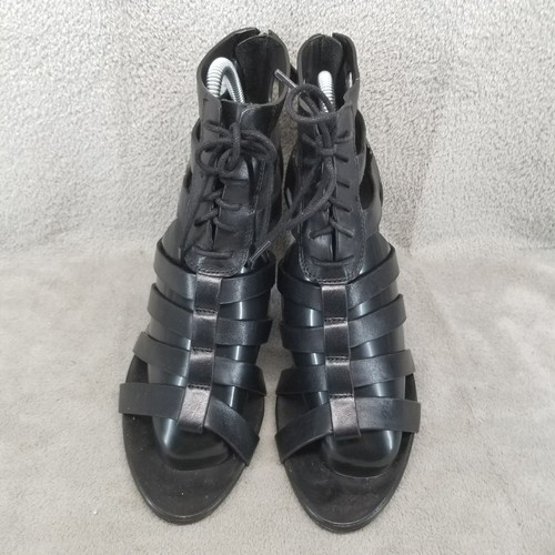 Lauren Ralph Lauren Shoes Womens Size 9B Larisa Black Heel Gladiator Sandals - Picture 3 of 10