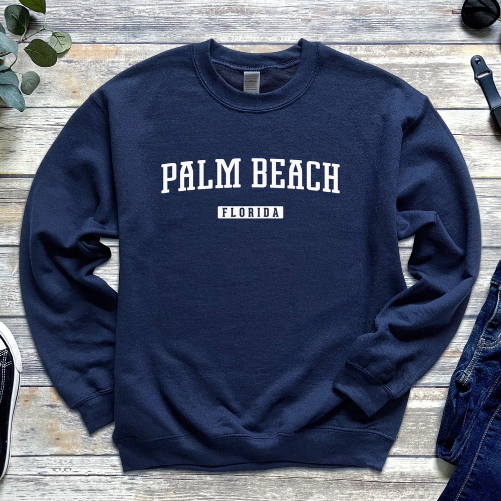 Palm Beach Sweatshirt | Palm Beach Florida Crewneck Sweatshirt | Palm Beach Trip Palm Beach Sweatshirt | Palm Beach Florida Crewneck Sweatshirt | Palm Beach Trip