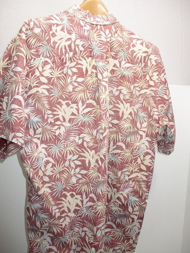 Vintage Tori Richard Honolulu Hawaiian Aloha Shirt, Palm Floral Men's SIZE XL - Picture 4 of 6