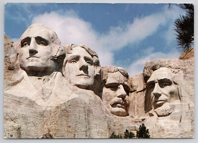 #ad Postcard 1989 Black Hills South Dakota Mt Rushmore 4x6 $3.99