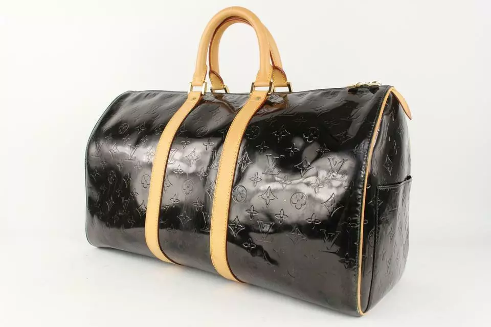 louis vuitton black duffle