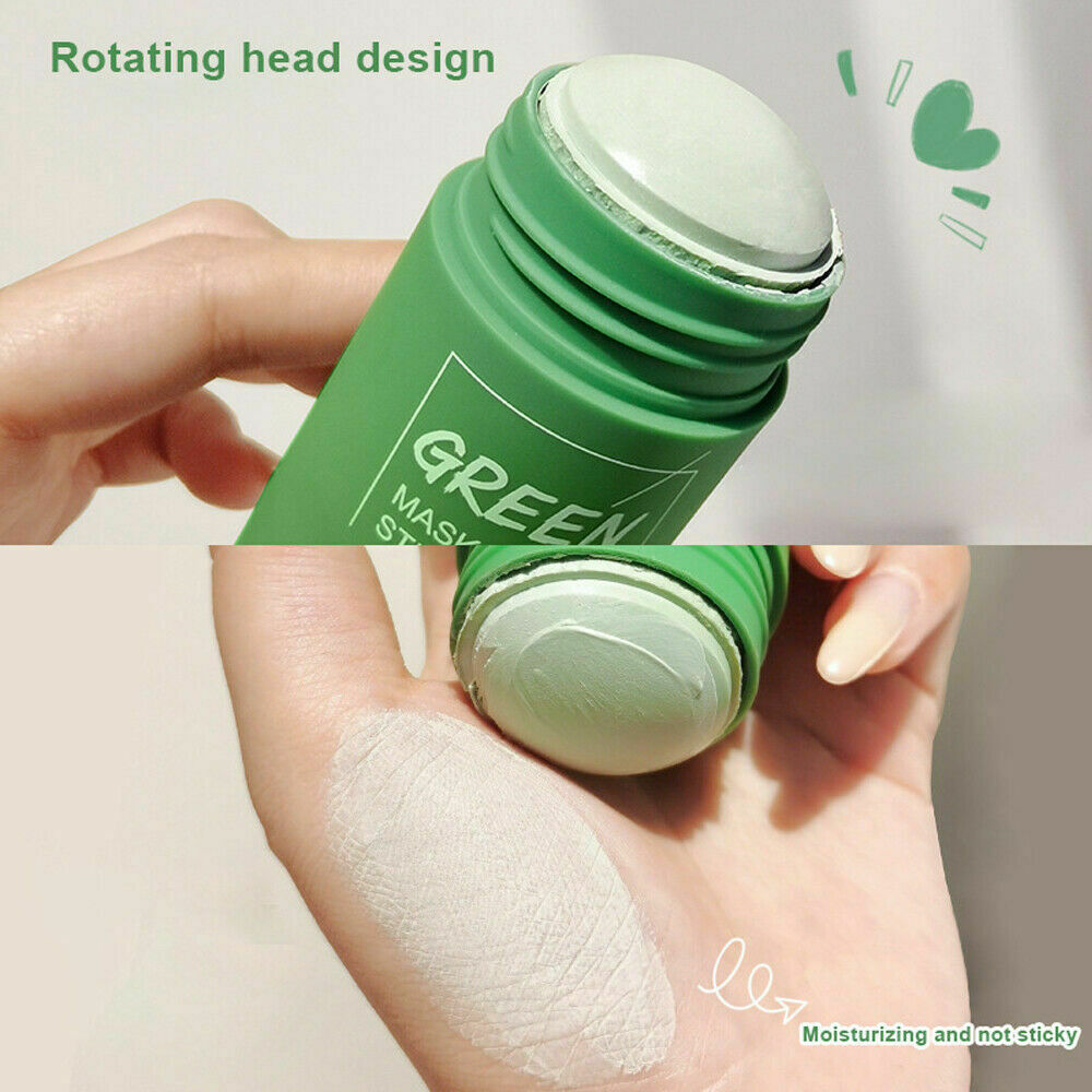 4x Green Tea & Eggplant Purifying Clay Mask Sticks – Deep Clean Pores, Blackhead Remover