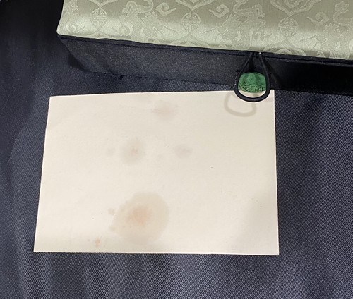 CHINESE CALLIGRAPHY SET  (2) Brushes & Holder-Red Ink-Black Ink Stick-Chop-Stone - Picture 5 of 5