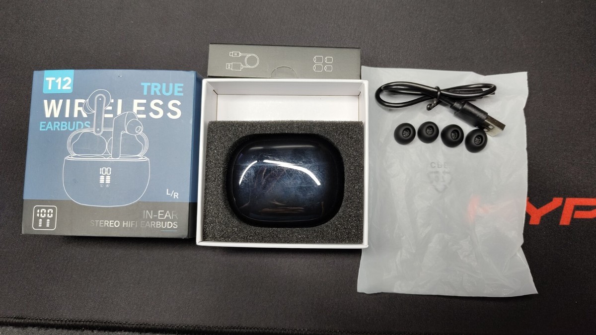T12 True Wireless Earbuds (Black)