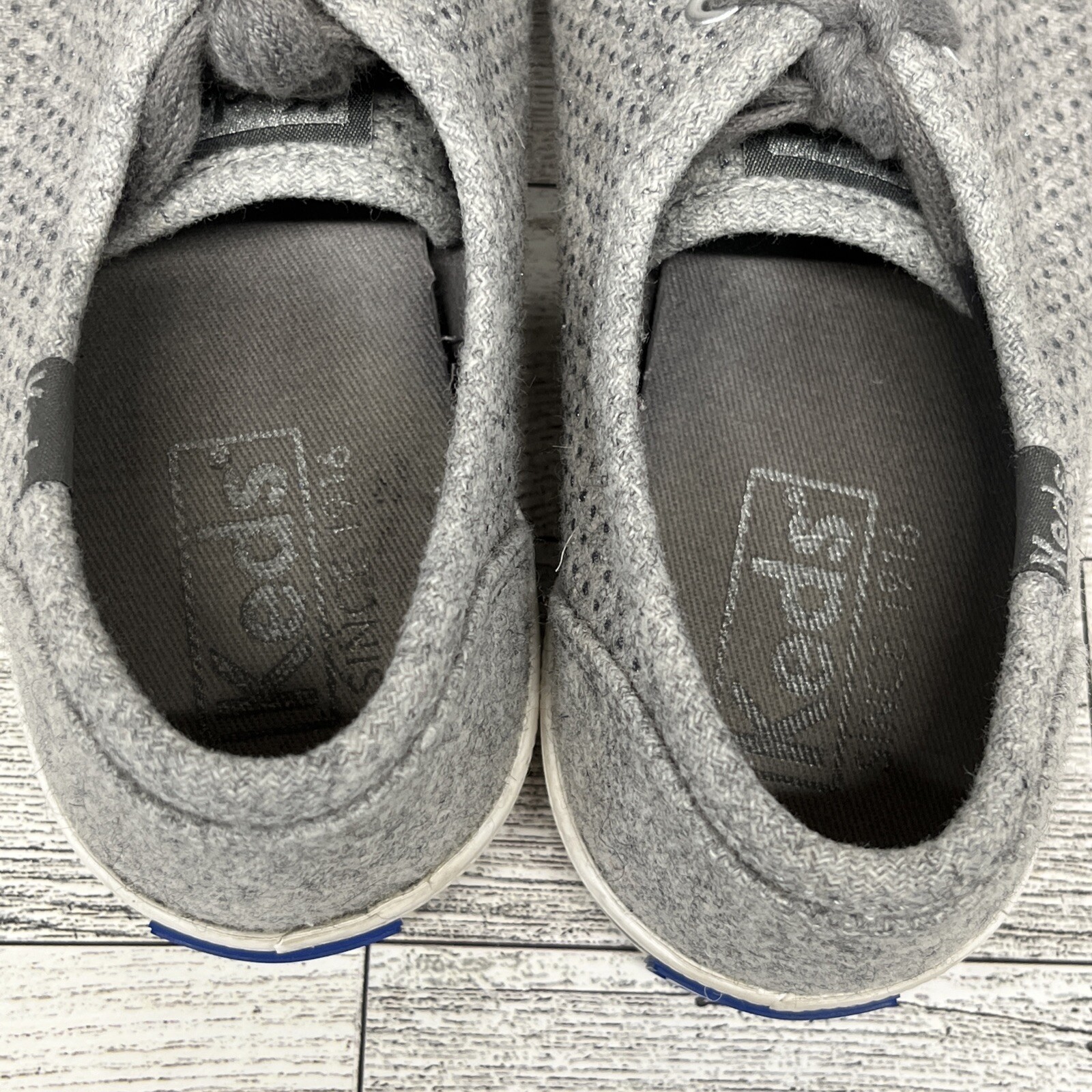 Keds Silver Glitter Gray White Shoes WF55736 Women Si… Gem