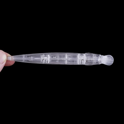 10PCS 14CM 20G Floating Rattle Minnow Handmade Unpainted Bait Blank Fishing Lure - Picture 10 of 10
