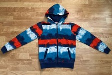 H M Youth 12-14Y Hooded Zip Up Sweat Jacket Multicolor