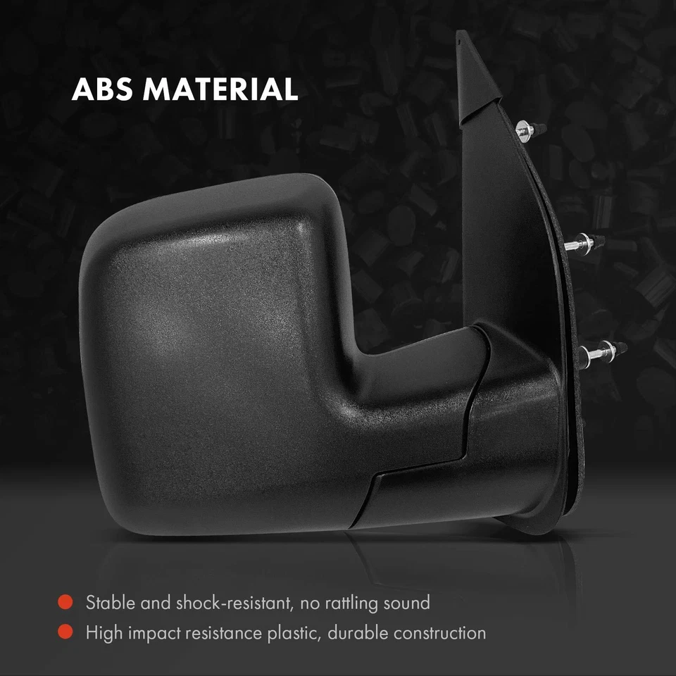 Espejo retrovisor manual de pasajeros liso para Ford E-150 E-250 Econoline E-450 Super Duty Foto 3 de 4