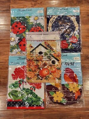 Meadow Creek & Carson Yard Flags 12.5 x18  Double Sided NIP Welcome Home Birds