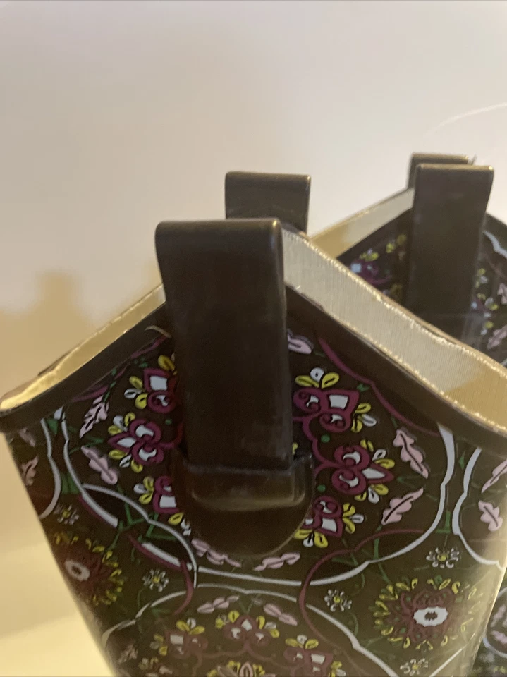 Botas de Lluvia Corkys Paisley Vaquera Occidental 6 Marrón Con Rosa, Púrpura Y Amarillo Foto 3 de 4