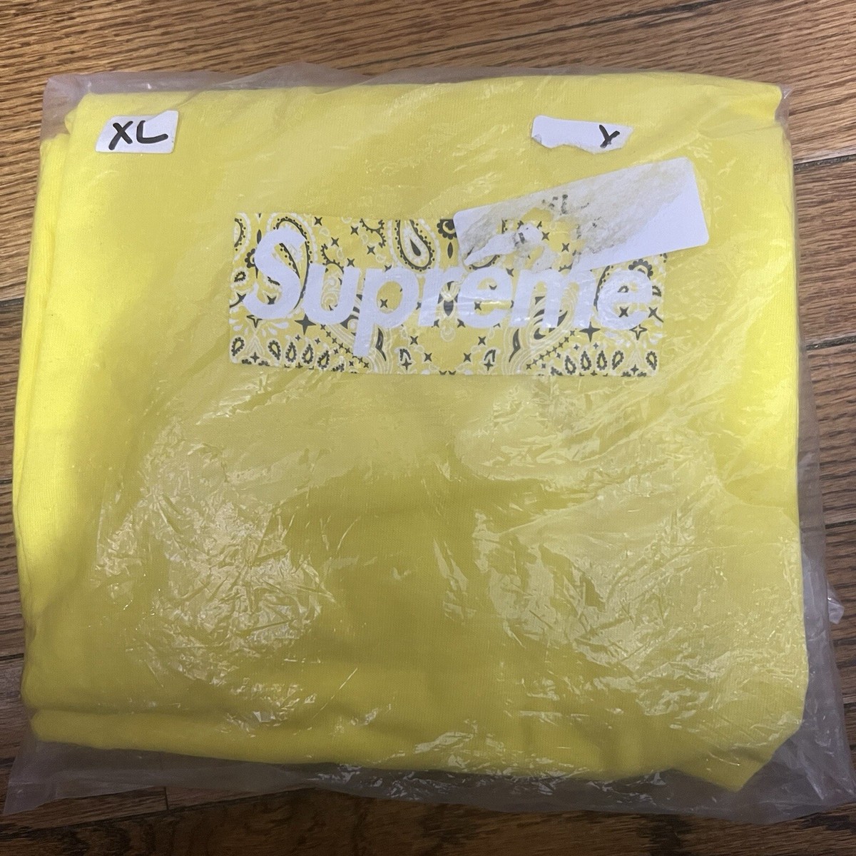 Supreme Bandana Box Logo Tee Yellow Size: XL | eBay