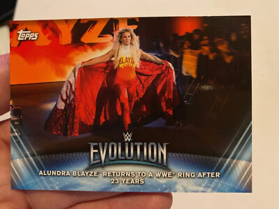 2019 Topps WWE Women s Division Evolution ORANGE Alundra Blayze Returns 3/50