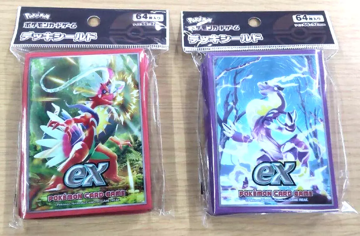 Pokemon Card Game Miraidon ex Deck Shield & Deck Case 64 Sleeves