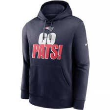 NEW MEN S NIKE NFL NEW ENGLAND PATRIOTS FLEECE HOODIE SWEATSHIRT NAVY BLUE 70