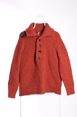 Ma.Strum Wool Heavy knit Utility Workwear Sweater