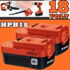 2-Pack 18V 4500mAh for Black and Decker HPB18 18Volt NI-MH Battery HPB18-OPE