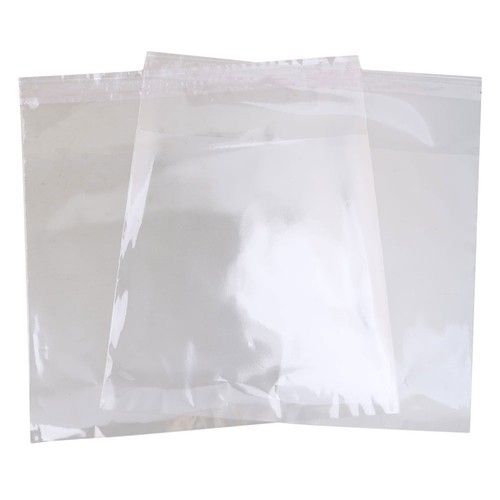 500 Pieces Clear CD wrap sleeve for CD standard 160x155mm Resealable Flap - Afbeelding 5 van 5