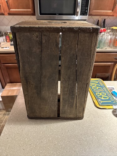 Rare Porto Rico Fruit Beverages Wooden Crate Philadelphia Keystone Park Bell PA - Picture 13 of 13