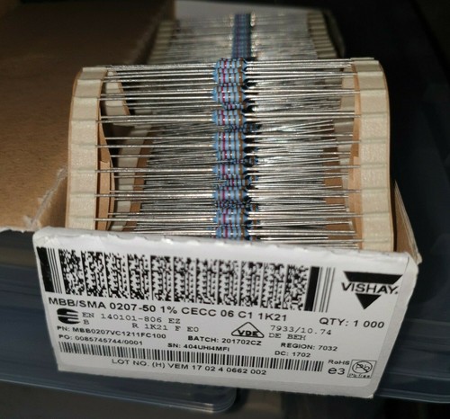 680 KOHM 1% 0.6W RESISTORE FILM METALLICO SMA0207 MK2 VISHAY - Foto 3