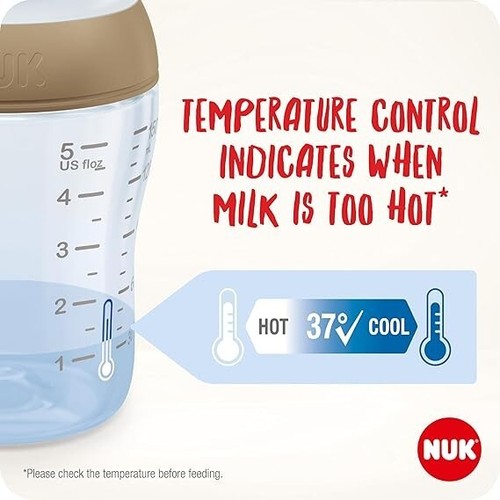 NUK Perfect Match Winnie the Pooh Baby Bottle Temperature Control 3+ Month 260ml - Picture 3 of 5