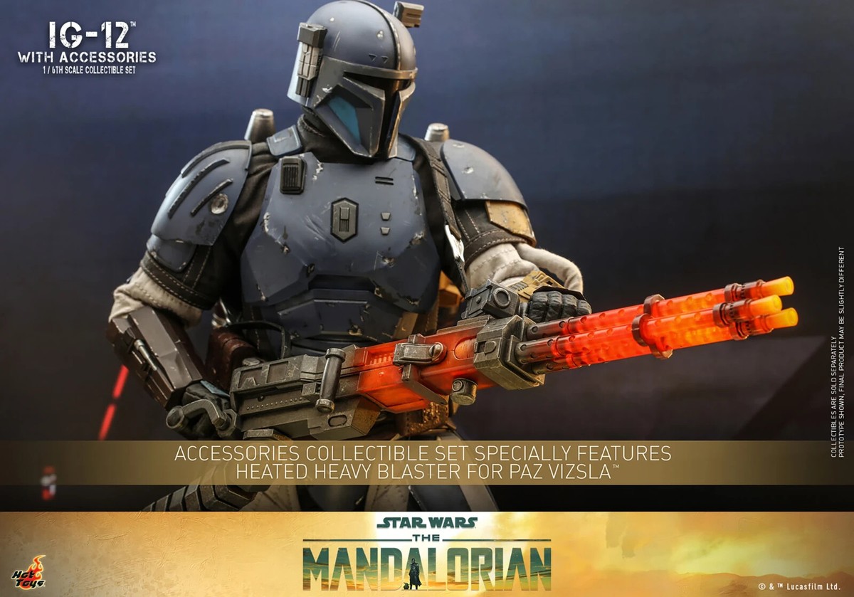 1/6 Star Wars The Mandalorian IG-12 Figure w/Accessories Hot Toys