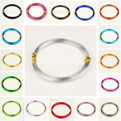 ALUMINIUM MODELLIERSCHMUCK HANDWERKDRAHT 0,8 mm 1 mm 1,5 mm 2 mm & 3 mm W1