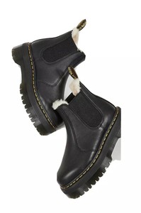 Agotado en todas partes Dr. Martens 2976 Chelsea Plataforma Forrado De Piel  Sintética Botas Sz 9 | eBay