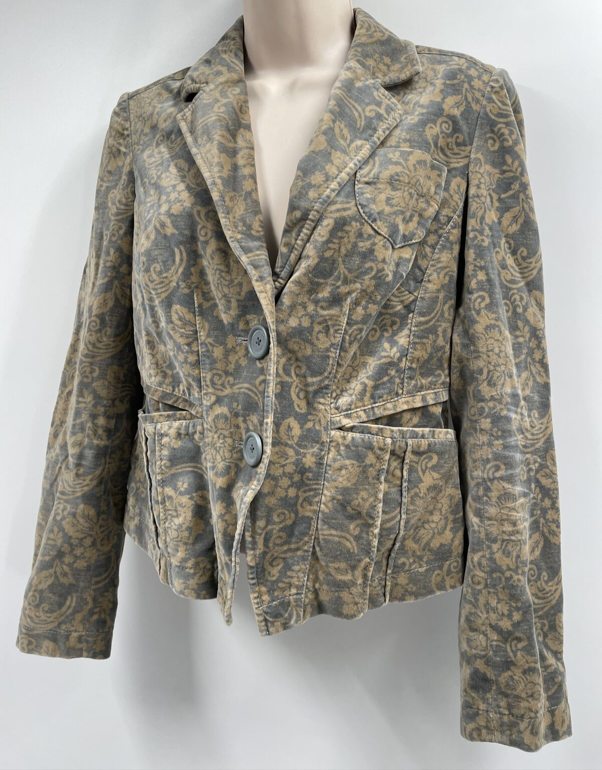 DKNY Women’s Two Button Vent-less Multi Color Flo… - image 7