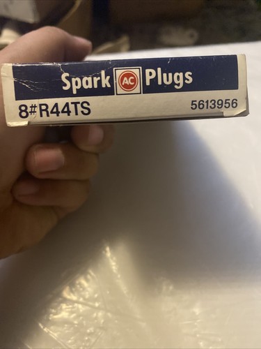 NEW AC Delco Spark Plugs R44TS 5613956 NOS 8 New Spark Plugs In The Box. - Picture 2 of 4