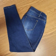 Womens ENCORE  Jeans  Dark Wash Blue Sz 16