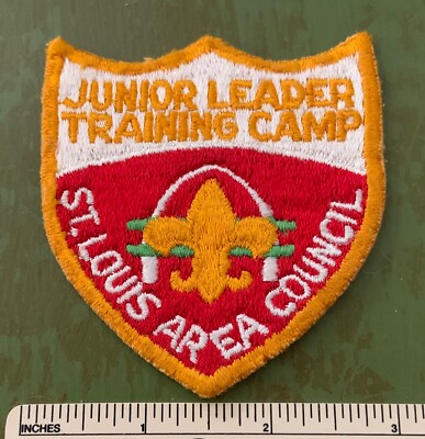Vintage JUNIOR LEADER TRAINING CAMP St. Louis Area Council PATCH BSA MO Scouting