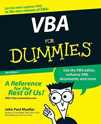 VBA For Dummies 5e w/WS by Mueller 0470046503 FREE Shipping