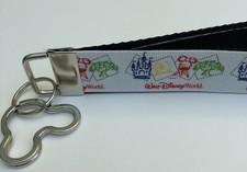 Key Fob Key Chain Holder Wrist Lanyard Strap Disneyworld Four Parks Epcot Castle