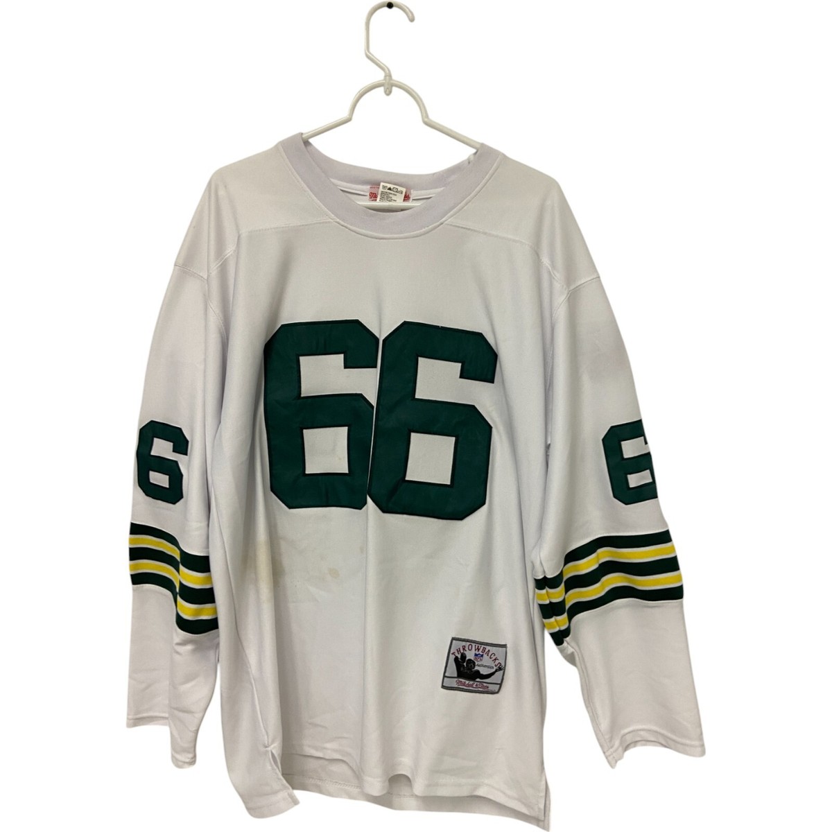 Mitchell Ness Jersey Mens 56 Authentic 1966 Ray Nitschke Green Bay